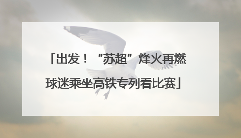 出发！“苏超”烽火再燃 球迷乘坐高铁专列看比赛